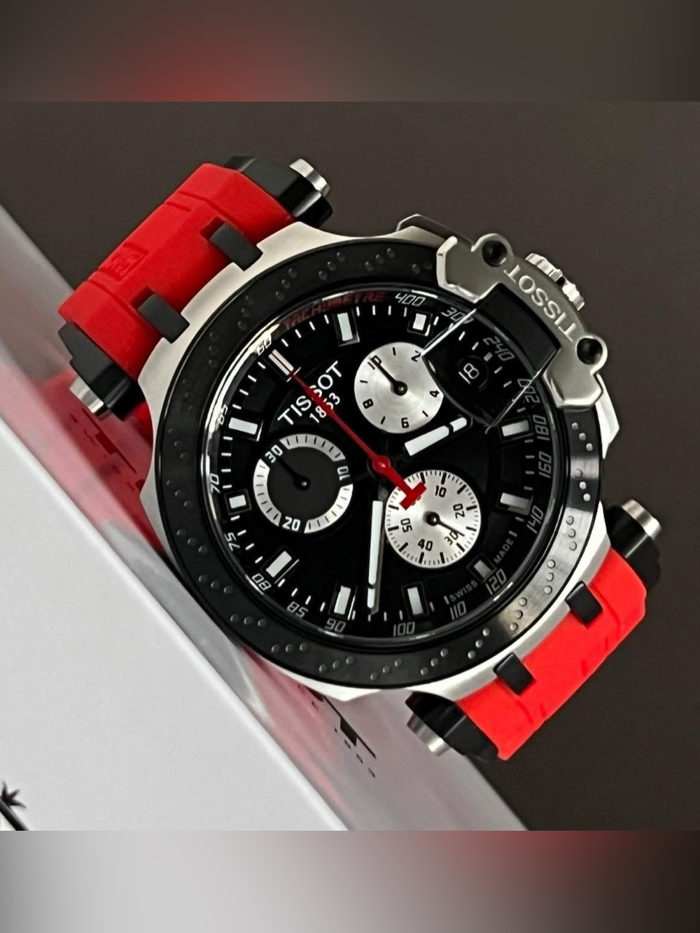 T115.417.27.051.00 - Tissot T-Race Men’s Chronograph Red Silicone